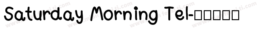 Saturday Morning Tel字体转换